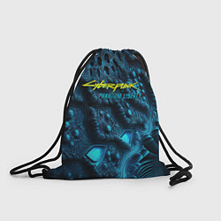 Рюкзак-мешок Cyberpunk ice blue, цвет: 3D-принт