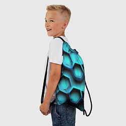 Рюкзак-мешок Броня из неоновых плит, цвет: 3D-принт — фото 2