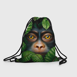 Рюкзак-мешок Черная обезьянка, цвет: 3D-принт