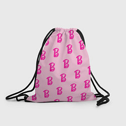 Рюкзак-мешок Барби паттерн буква B, цвет: 3D-принт