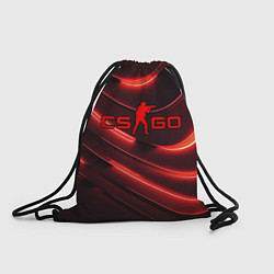 Рюкзак-мешок CS GO red neon, цвет: 3D-принт