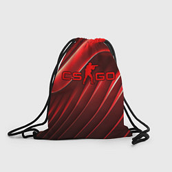 Рюкзак-мешок CS GO red abstract, цвет: 3D-принт