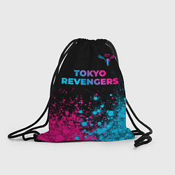 Рюкзак-мешок Tokyo Revengers - neon gradient: символ сверху, цвет: 3D-принт