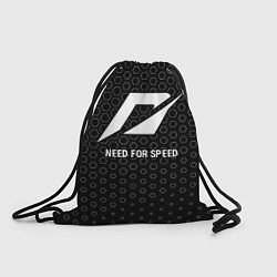 Рюкзак-мешок Need for Speed glitch на темном фоне, цвет: 3D-принт