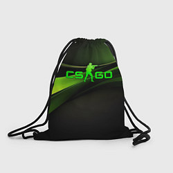 Мешок для обуви CS GO black green logo