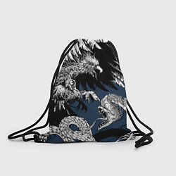 Рюкзак-мешок Орёл против змеи, цвет: 3D-принт