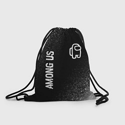 Рюкзак-мешок Among Us glitch на темном фоне: надпись, символ, цвет: 3D-принт
