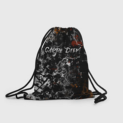 Рюкзак-мешок Надпись carpe diem, живи настоящим, цвет: 3D-принт