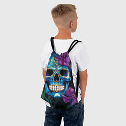 Рюкзак-мешок Череп в джунглях, цвет: 3D-принт — фото 2