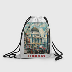 Рюкзак-мешок Собор Святого Павла, Лондон, цвет: 3D-принт