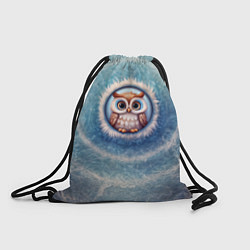 Рюкзак-мешок Забавная мудрая сова, цвет: 3D-принт