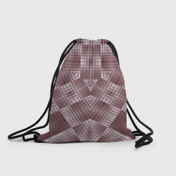 Рюкзак-мешок В коричневых тонах геометрический узор, цвет: 3D-принт
