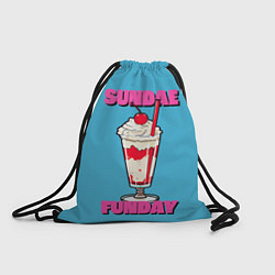 Рюкзак-мешок Мороженое - Фаст фуд, цвет: 3D-принт