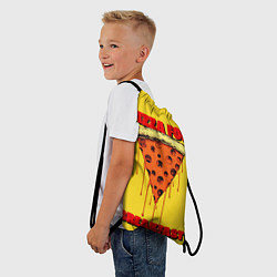 Рюкзак-мешок Пицца - Фаст фуд, цвет: 3D-принт — фото 2