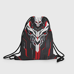 Рюкзак-мешок Красный киберпанк-скелет, цвет: 3D-принт