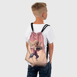 Рюкзак-мешок Ангел с бумбоксом, цвет: 3D-принт — фото 2
