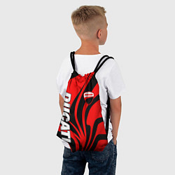 Рюкзак-мешок Ducati - red stripes, цвет: 3D-принт — фото 2