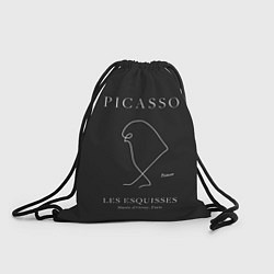 Мешок для обуви Птица на черном - Пабло Пикассо