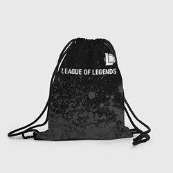 Мешок для обуви League of Legends glitch на темном фоне: символ св