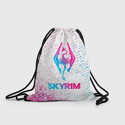 Рюкзак-мешок Skyrim neon gradient style, цвет: 3D-принт