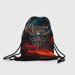 Рюкзак-мешок Baldurs Gate 3 logo, цвет: 3D-принт