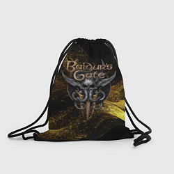 Мешок для обуви Baldurs Gate 3 logo gold black