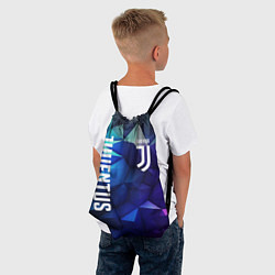 Рюкзак-мешок Juventus logo blue, цвет: 3D-принт — фото 2