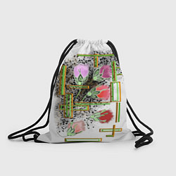 Рюкзак-мешок Роза огоньки факела, цвет: 3D-принт