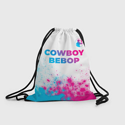 Мешок для обуви Cowboy Bebop neon gradient style: символ сверху