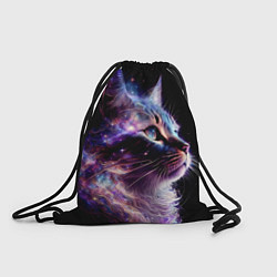 Рюкзак-мешок Галактический кот, цвет: 3D-принт