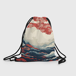 Рюкзак-мешок Японская живопись, цвет: 3D-принт