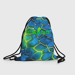 Мешок для обуви CSGO green blue neon