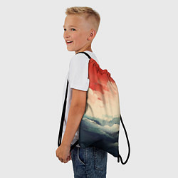 Рюкзак-мешок Ретро пейзаж моря, цвет: 3D-принт — фото 2