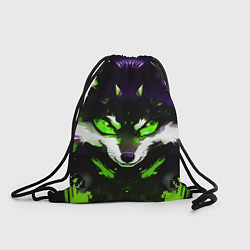 Рюкзак-мешок Кислотный енот, цвет: 3D-принт