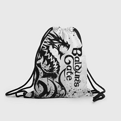 Рюкзак-мешок Балдурс гейт 3 - дракон, цвет: 3D-принт