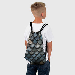 Рюкзак-мешок Чешуя тёмного дракона, цвет: 3D-принт — фото 2
