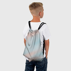 Рюкзак-мешок Нежно розовые и голубые размытия, цвет: 3D-принт — фото 2