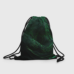 Рюкзак-мешок Темно зеленая абстракция, цвет: 3D-принт