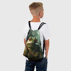 Рюкзак-мешок Большая жаба Пепе, цвет: 3D-принт — фото 2