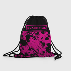 Мешок для обуви Black pink - emblem - pattern - music