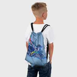 Рюкзак-мешок Touhou Project Tenshi Hinanawi, цвет: 3D-принт — фото 2