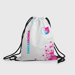 Рюкзак-мешок Danganronpa neon gradient style: надпись, символ, цвет: 3D-принт