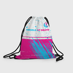 Рюкзак-мешок Angels of Death neon gradient style: символ сверху, цвет: 3D-принт
