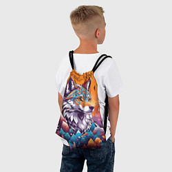 Рюкзак-мешок Рыжая лисичка - тотемное животное, цвет: 3D-принт — фото 2