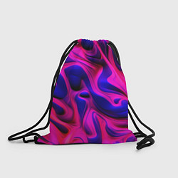 Рюкзак-мешок Pink blue abstract, цвет: 3D-принт