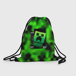 Рюкзак-мешок Токсичный крипер майнкрафт, цвет: 3D-принт