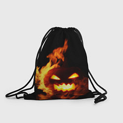 Рюкзак-мешок Тыква в огне, цвет: 3D-принт