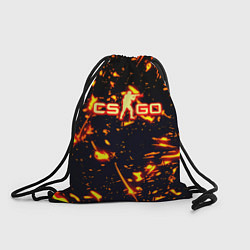 Рюкзак-мешок Cs go огненные стиль, цвет: 3D-принт