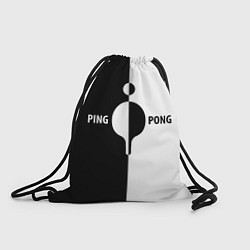 Мешок для обуви Ping-Pong черно-белое