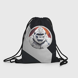 Рюкзак-мешок Белая горилла, цвет: 3D-принт